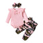 Long Sleeve Baby Girls Bodysuit with Camouflage Pants