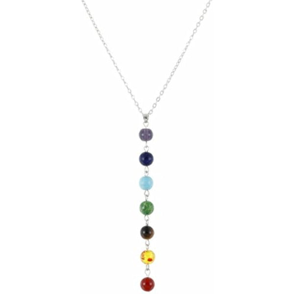 Healing Crystal 7 Chakra Beaded Necklace
