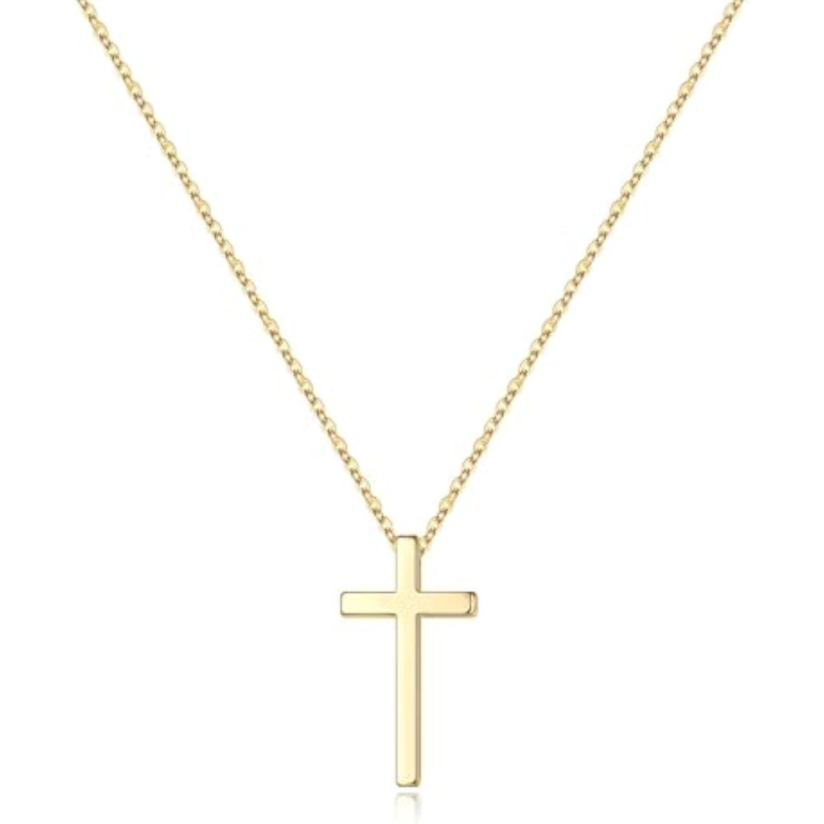 Dainty Gold Cross Pendant Necklace Main image