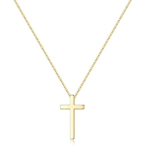 Dainty Gold Cross Pendant Necklace