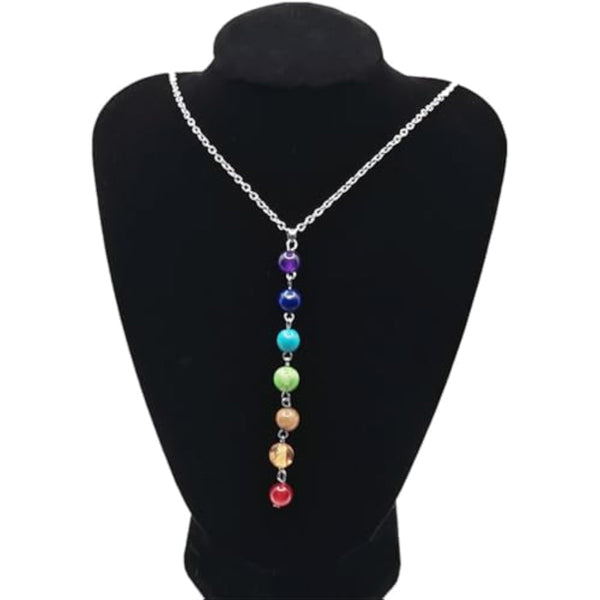 Healing Crystal 7 Chakra Beaded Necklace