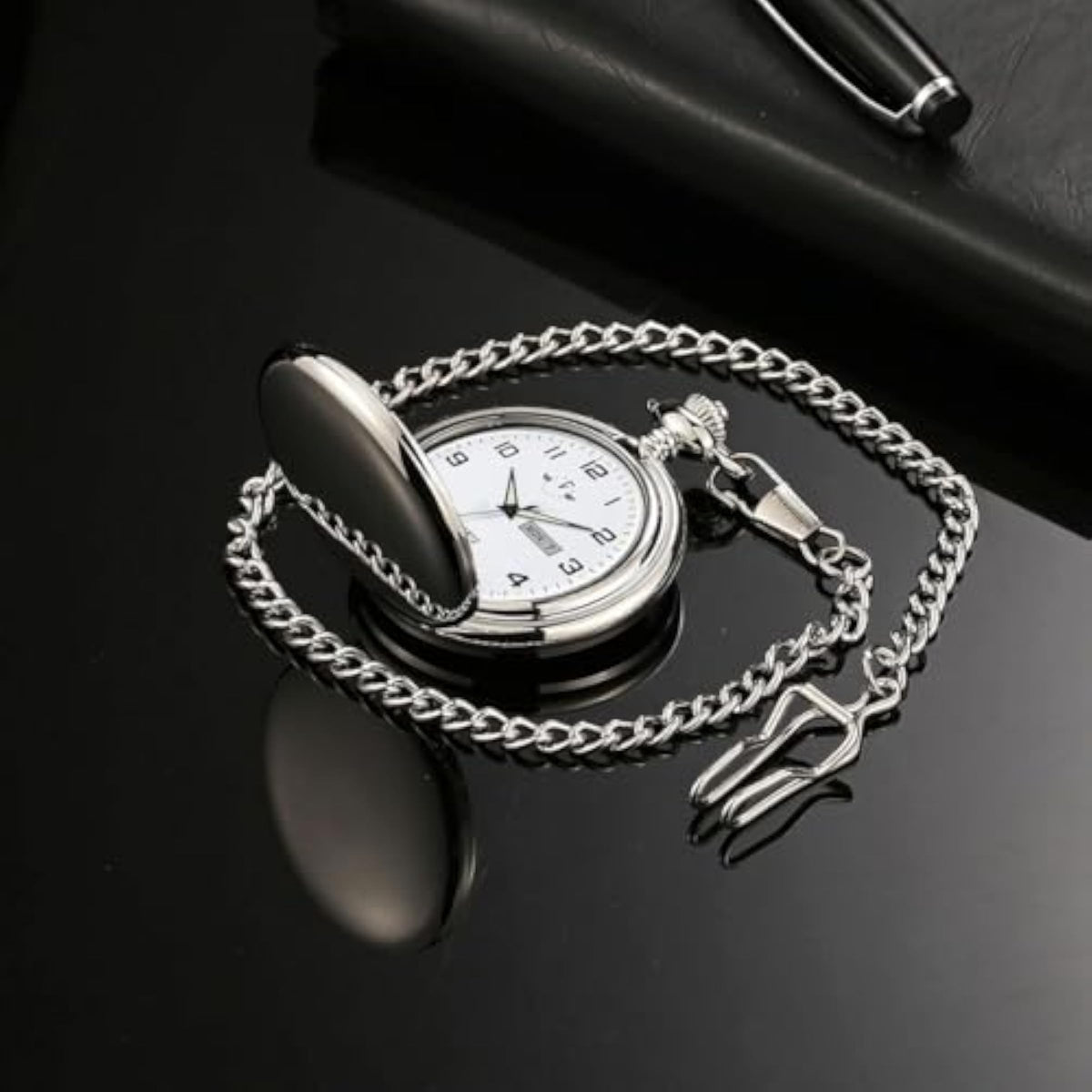 Smooth Quartz Pocket Watch for Men