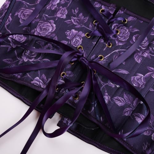 Steel Boned Floral Renaissance Corset