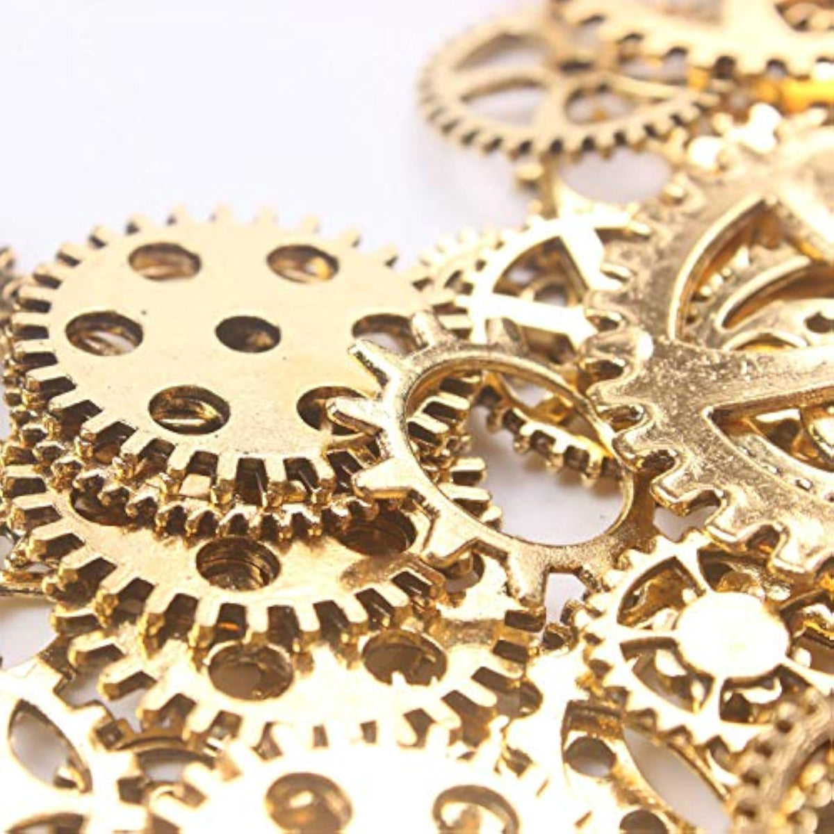 100 Grams Around 100 Pieces of Antique Metal Steampunk Gear Charms