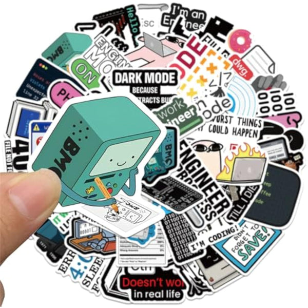 50 Pack Programming Stickers for Programmers