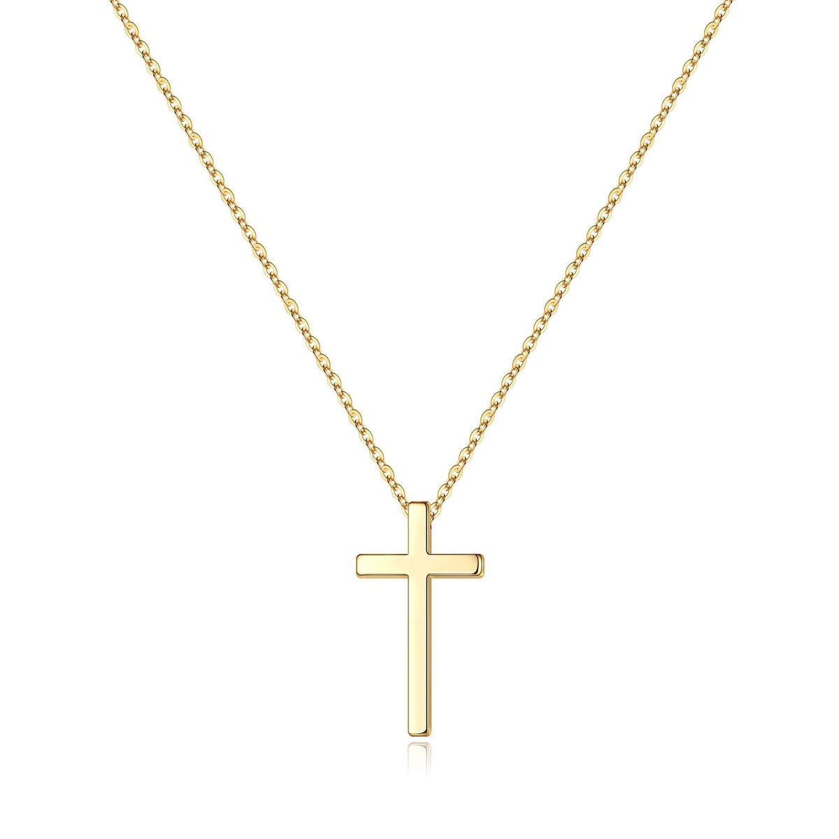 Dainty Gold Cross Pendant Necklace