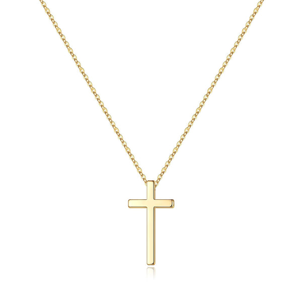 Dainty Gold Cross Pendant Necklace