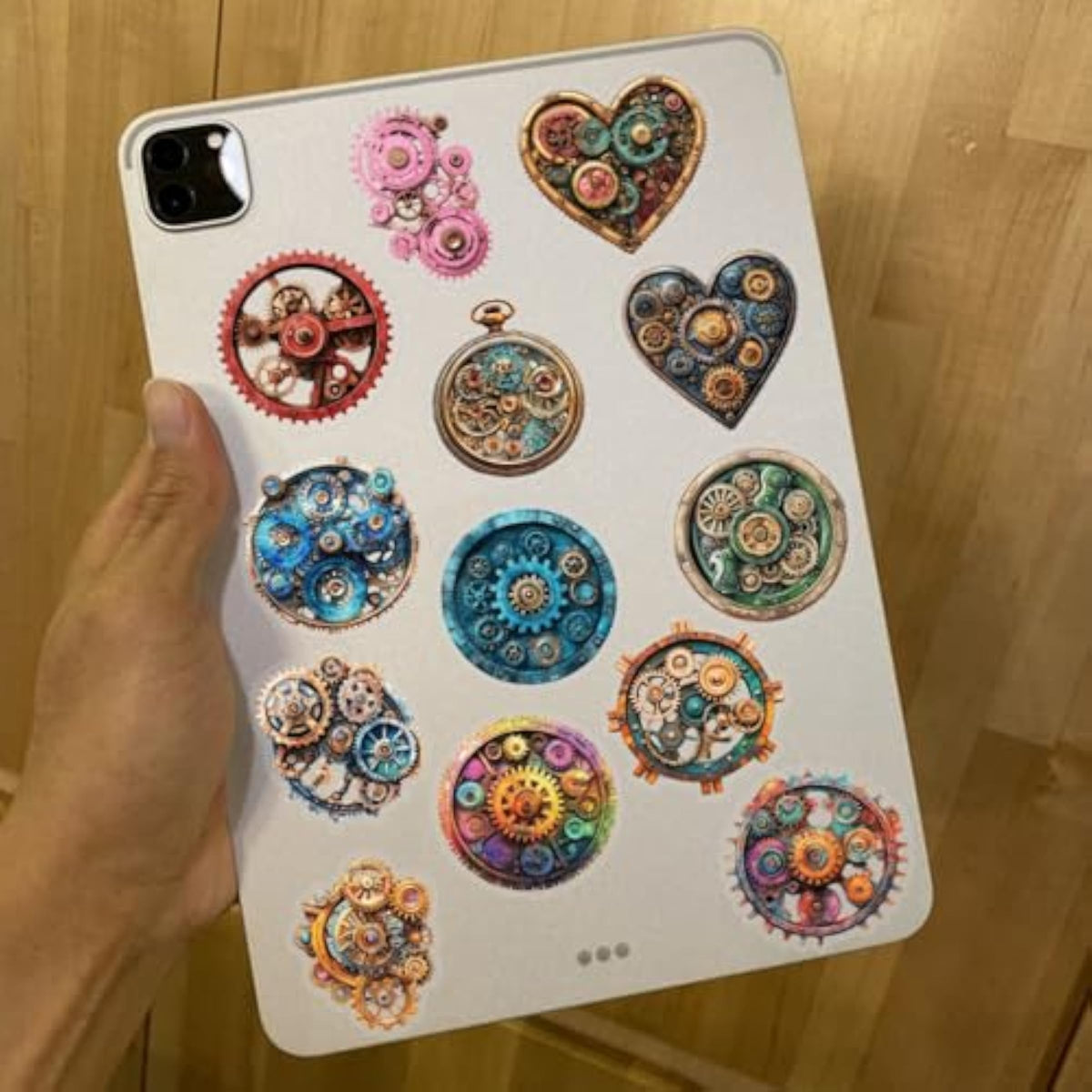 50 Pcs Mechanical Gears PET Aesthetic Stickers