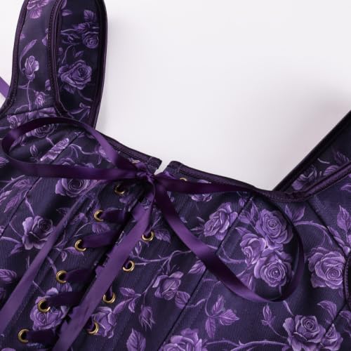 Steel Boned Floral Renaissance Corset