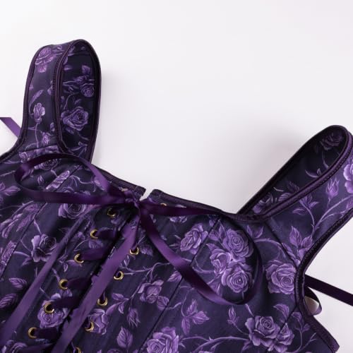 Steel Boned Floral Renaissance Corset