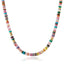 Rainbow Beaded Necklace - Natural Stone Choker