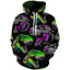 Men's Dino Colorful Pullover Streetwear Graphic Hoodie