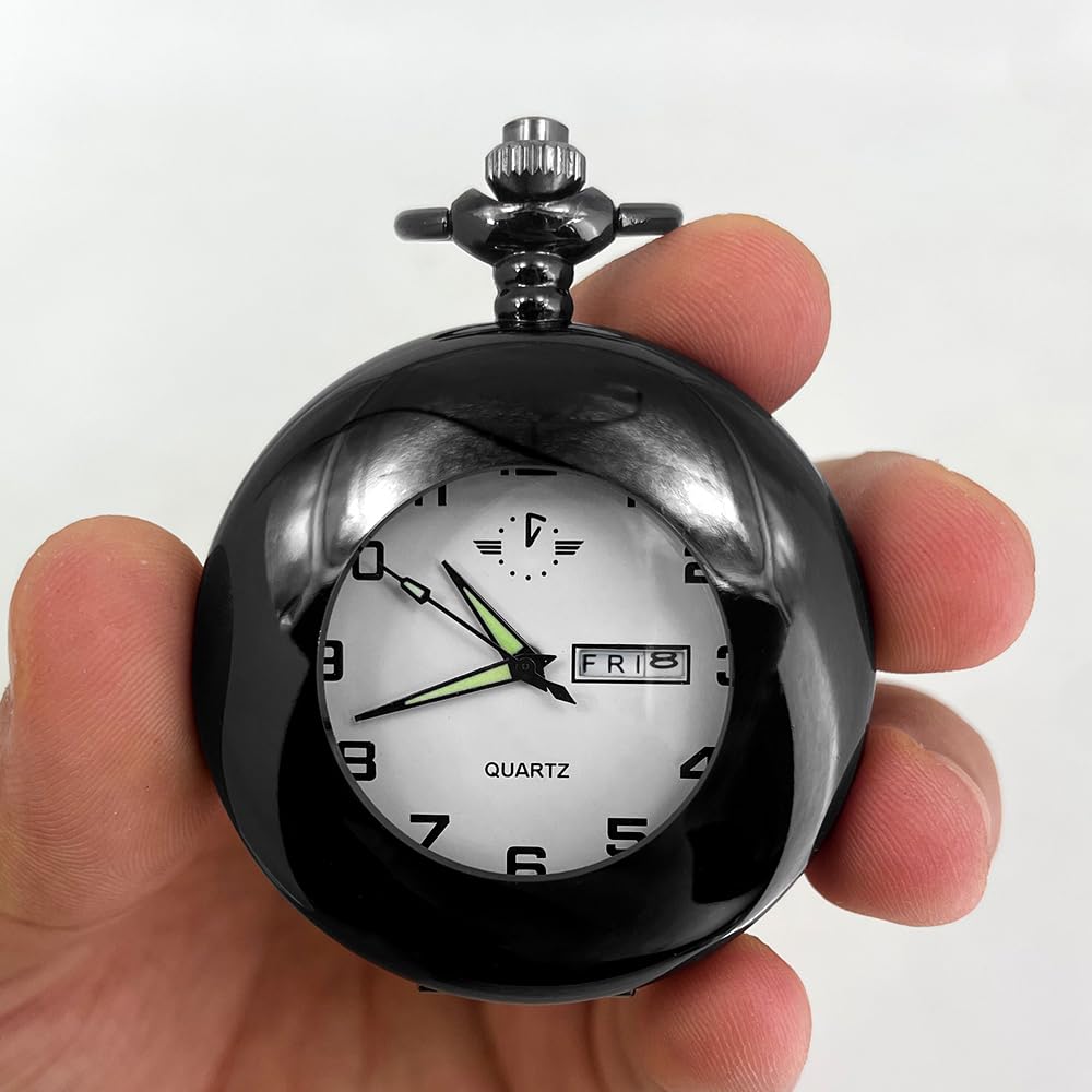 Smooth Quartz Pocket Watch for Men