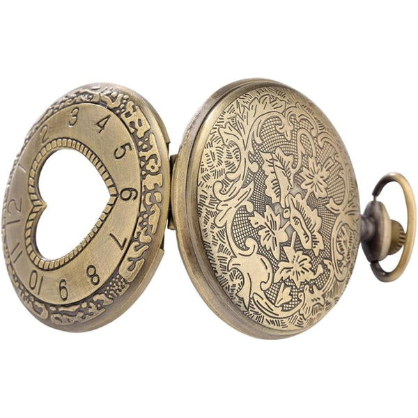Vintage Pocket Watch with Chain for Men Necklace Watches for Women