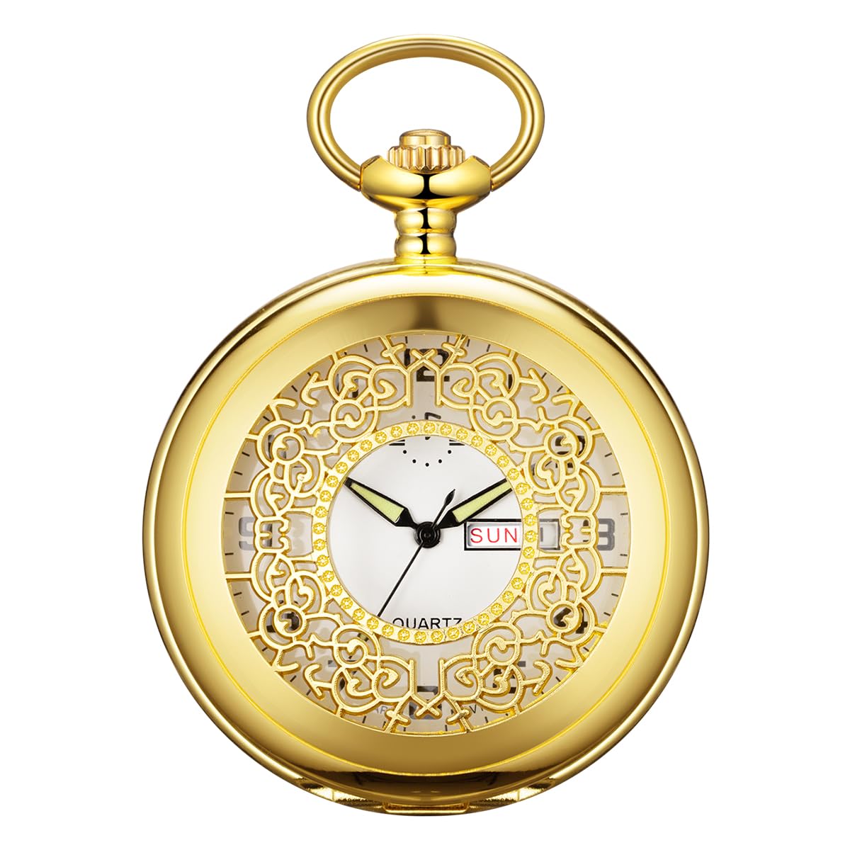 Smooth Quartz Pocket Watch for Men