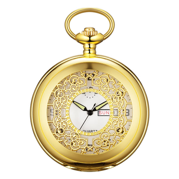 Smooth Quartz Pocket Watch for Men