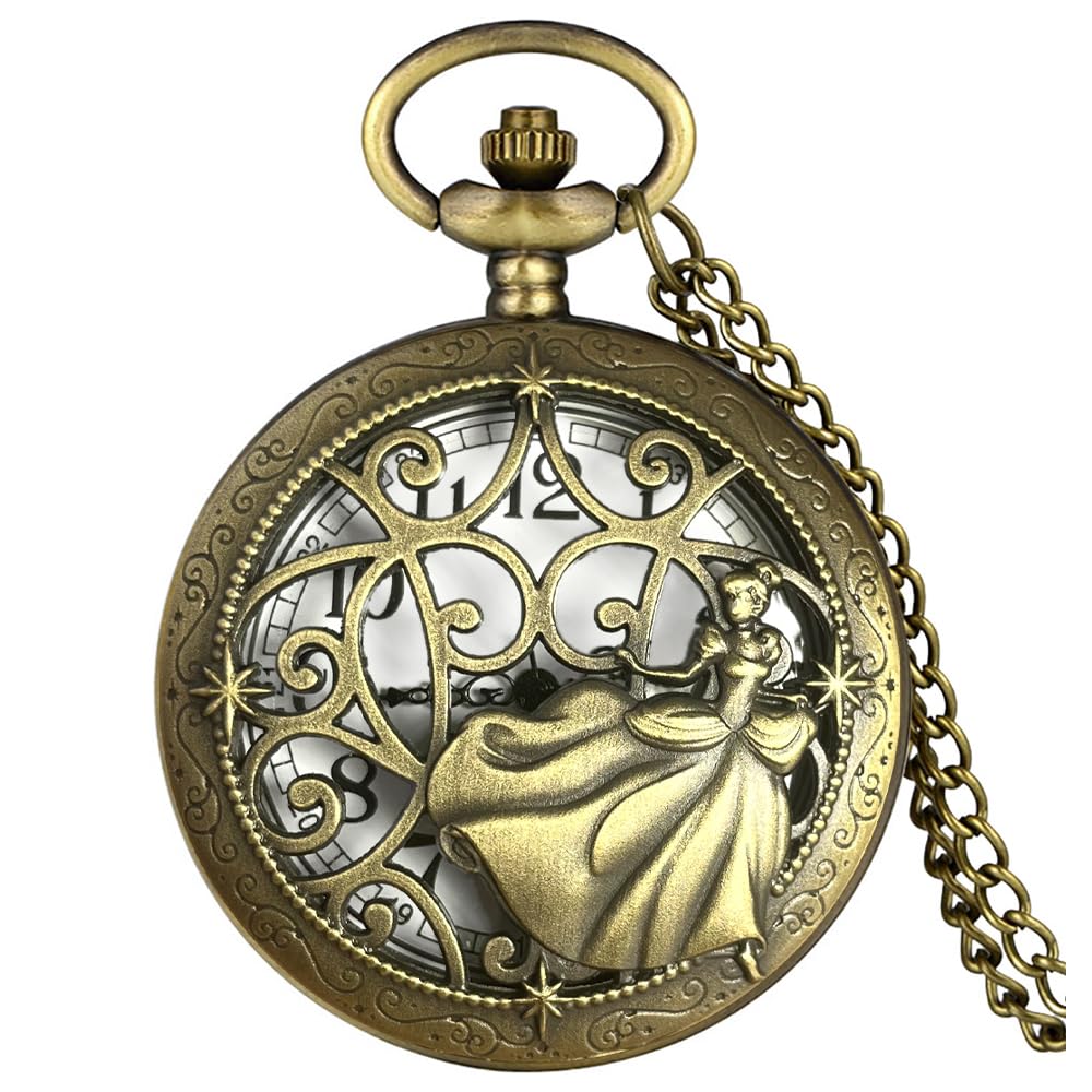 Vintage Pocket Watch with Chain for Men Necklace Watches for Women