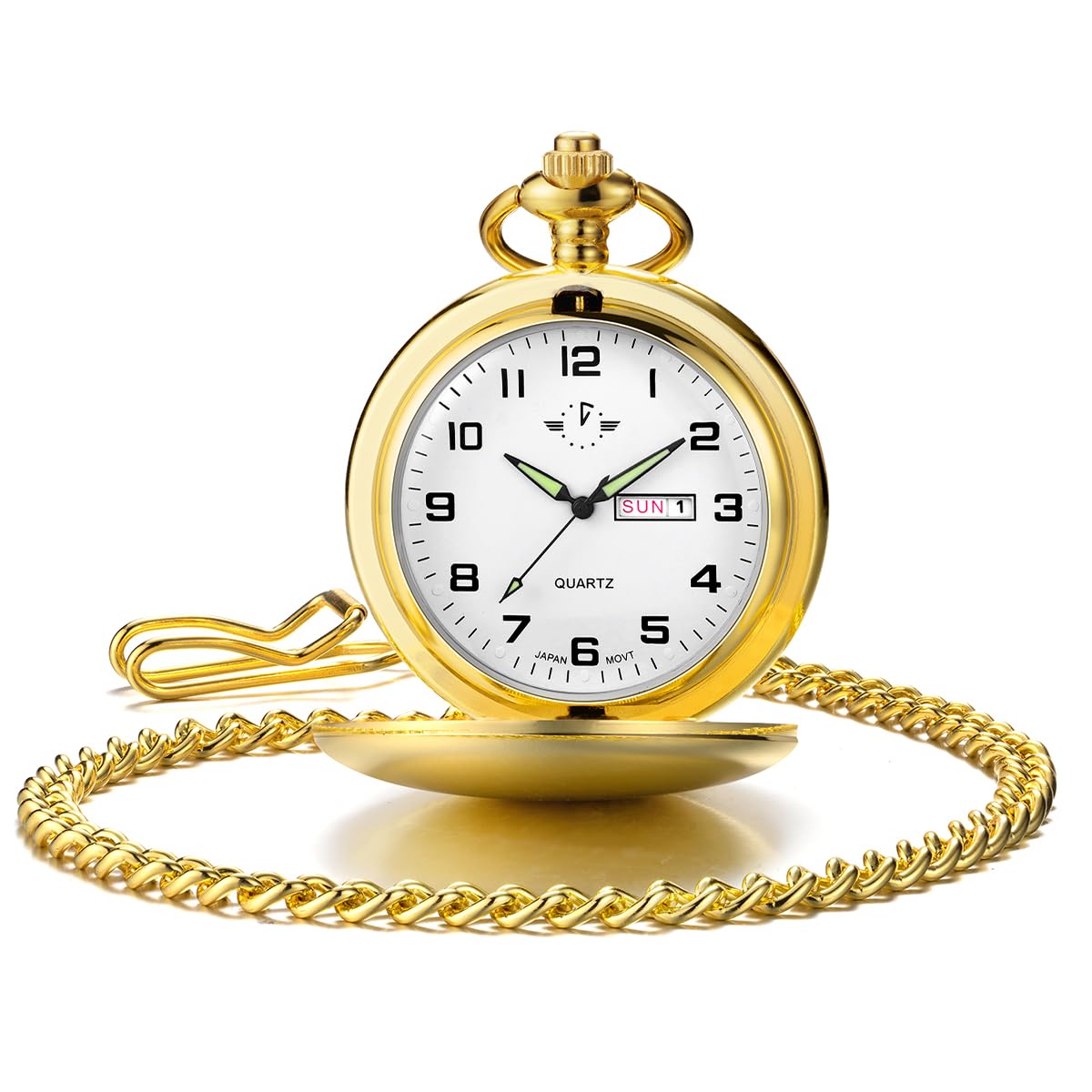 Smooth Quartz Pocket Watch for Men