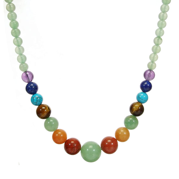 7 Chakra Necklace Stone Beaded Gemstone Gifts for Women, Mom