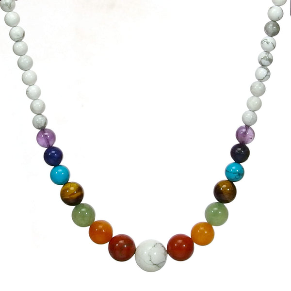 7 Chakra Necklace Stone Beaded Gemstone Gifts for Women, Mom