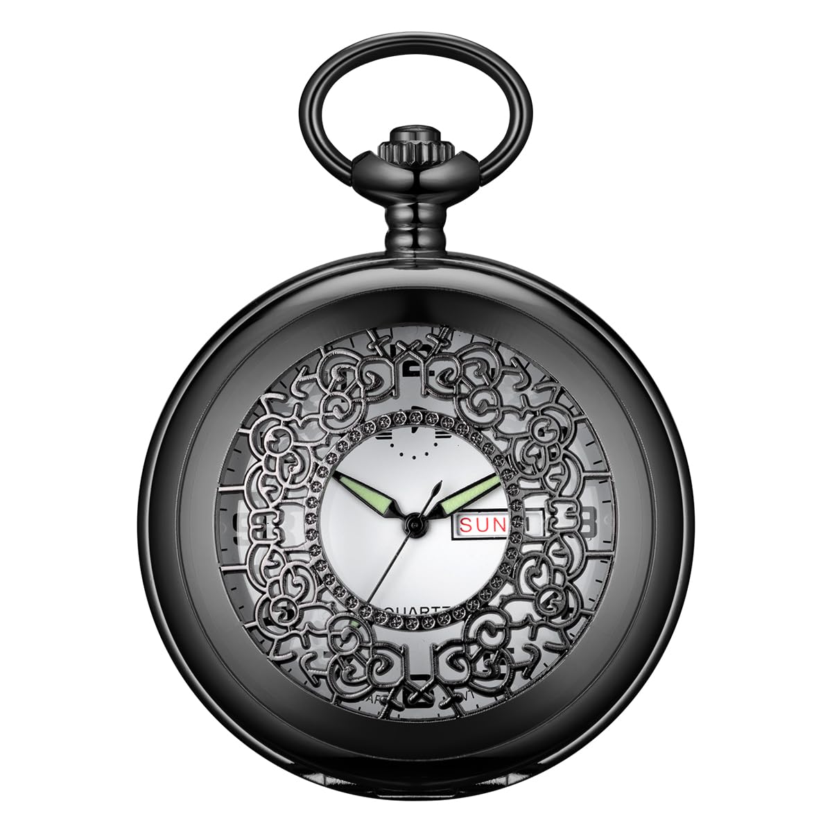 Smooth Quartz Pocket Watch for Men