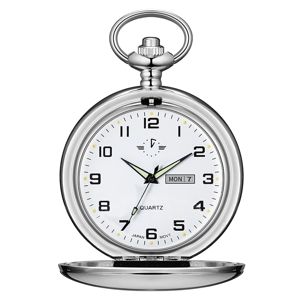 Smooth Quartz Pocket Watch for Men