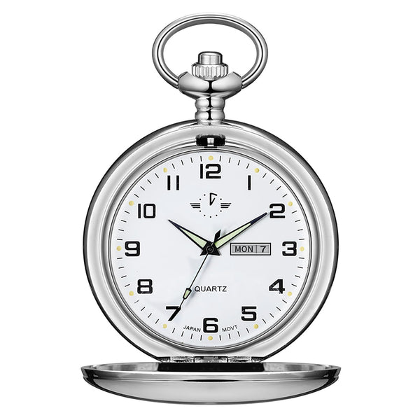 Smooth Quartz Pocket Watch for Men