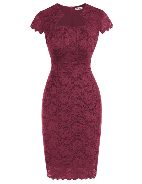 Retro Bodycon Pencil Dress