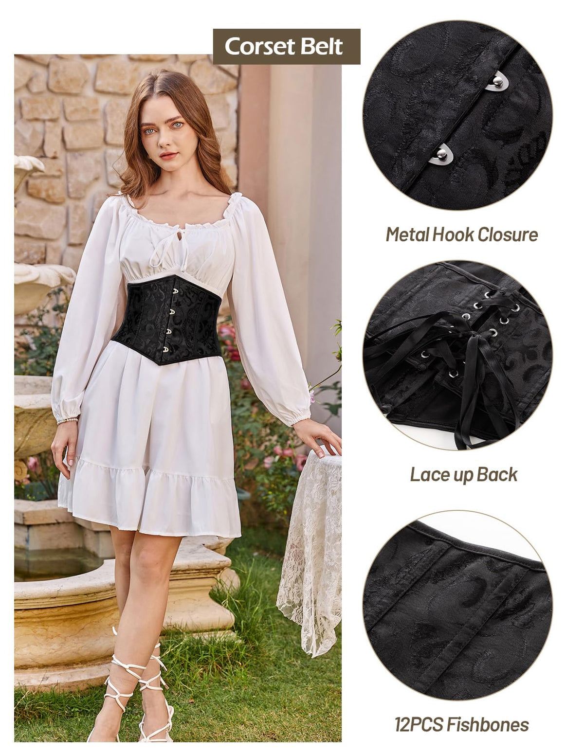 Pirate Jacquard Corset Belt