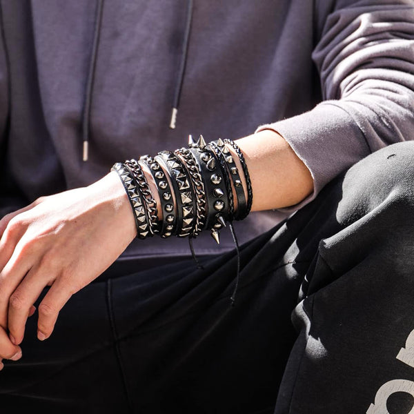 Punk Bracelets For Men - Gothic