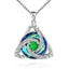 Celtic Trinity Knot Birthstone Necklace for Women – S925 Sterling Silver Triquetra Pendant with Cubic Zirconia & Austrian Crystal – Irish Scottish Gift for Her, Birthday & Anniversary Jewelry