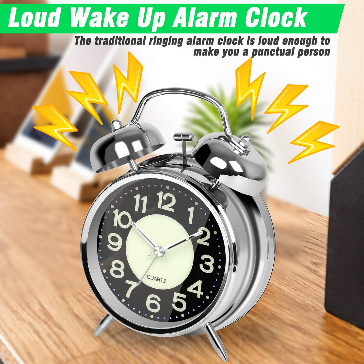Glow In Dark Personal Alarm Clock