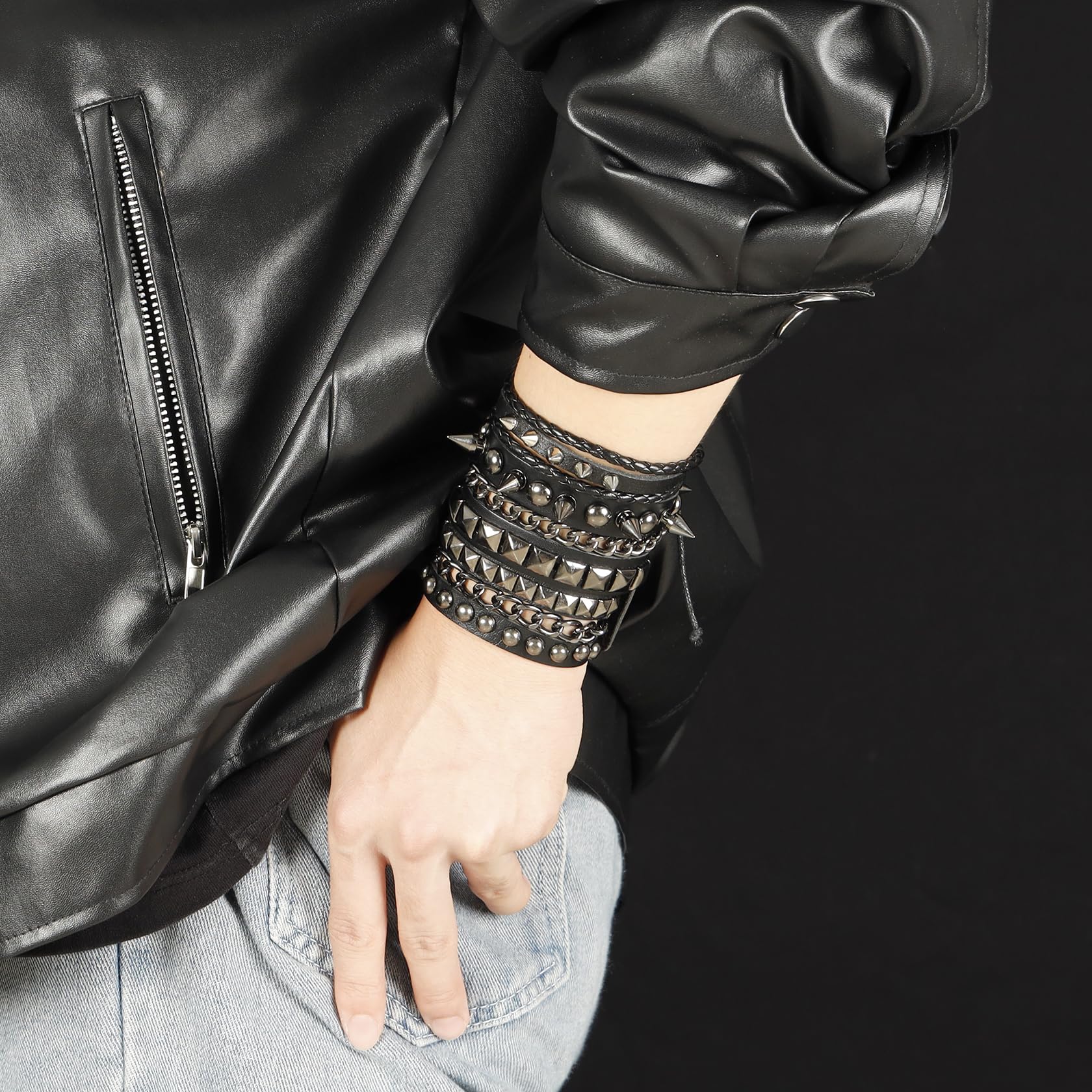 Punk Bracelets For Men - Gothic