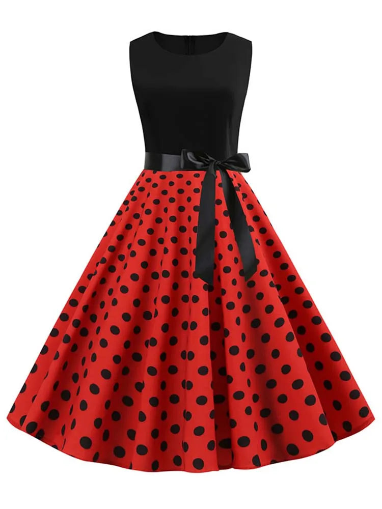 Polka Dot Pin-Up Rockabilly Party Dress Main image