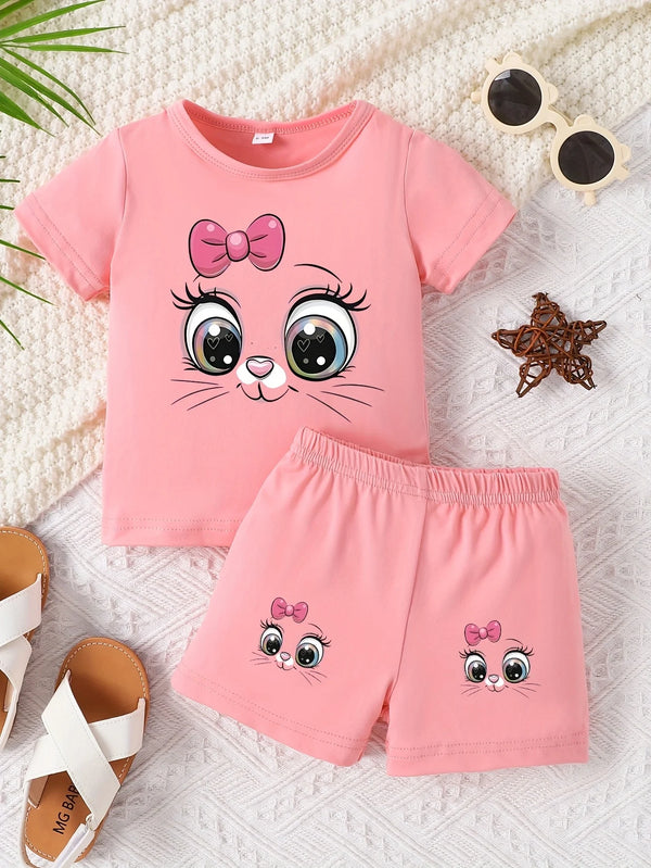Pink Shorts and Top for Baby Girls