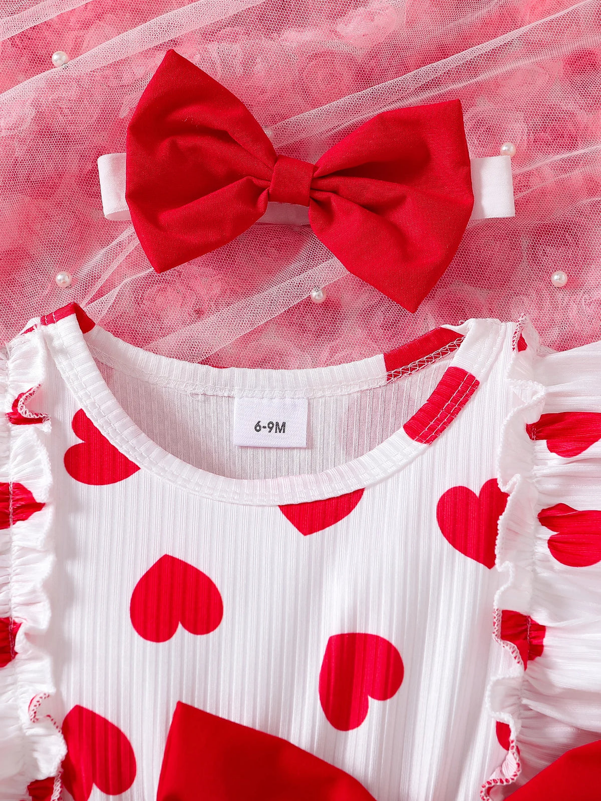 Cute Baby Girl One Piece Dress with Two Piece Look