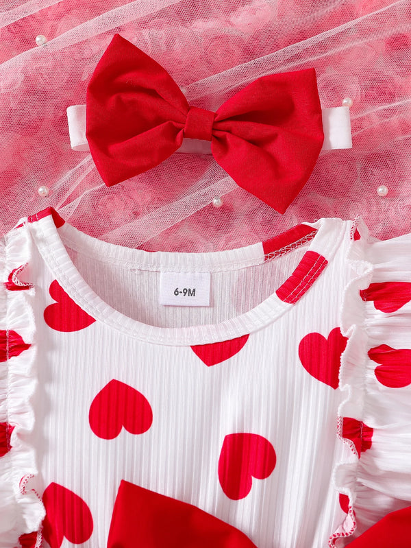 Cute Baby Girl One Piece Dress with Two Piece Look